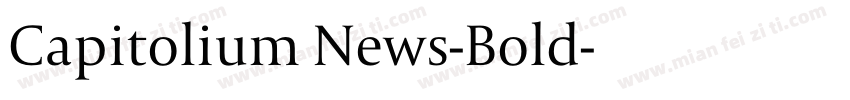 Capitolium News-Bold字体转换